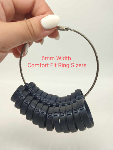 SureFit 6mm Comfort Fit Ring Sizer Set