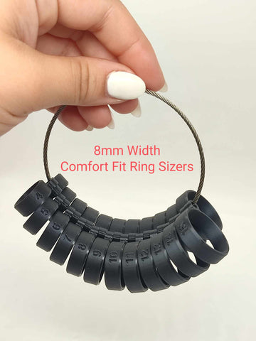 SureFit 8mm Comfort Fit Ring Sizer Set